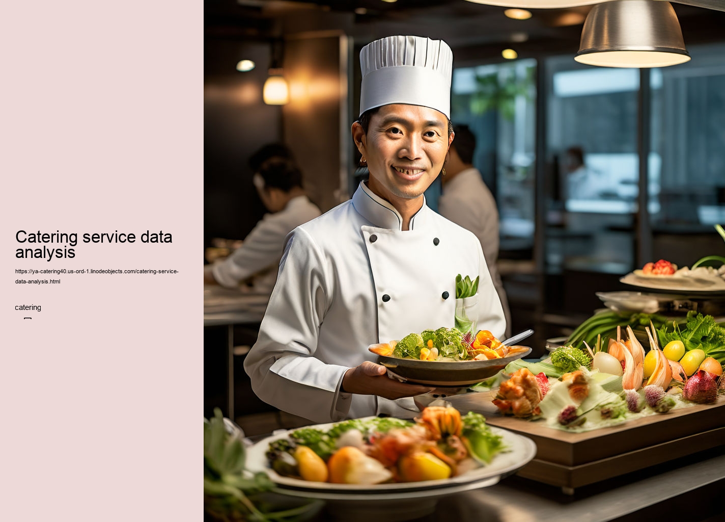 Catering service data analysis